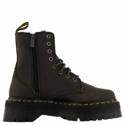 Dr Martens Jadon Charcoal Grey Burnished Waxy P