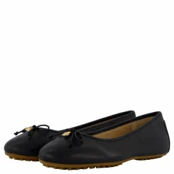 Lauren Ralph Lauren Jayna Nappa Leather Driver Flat Black