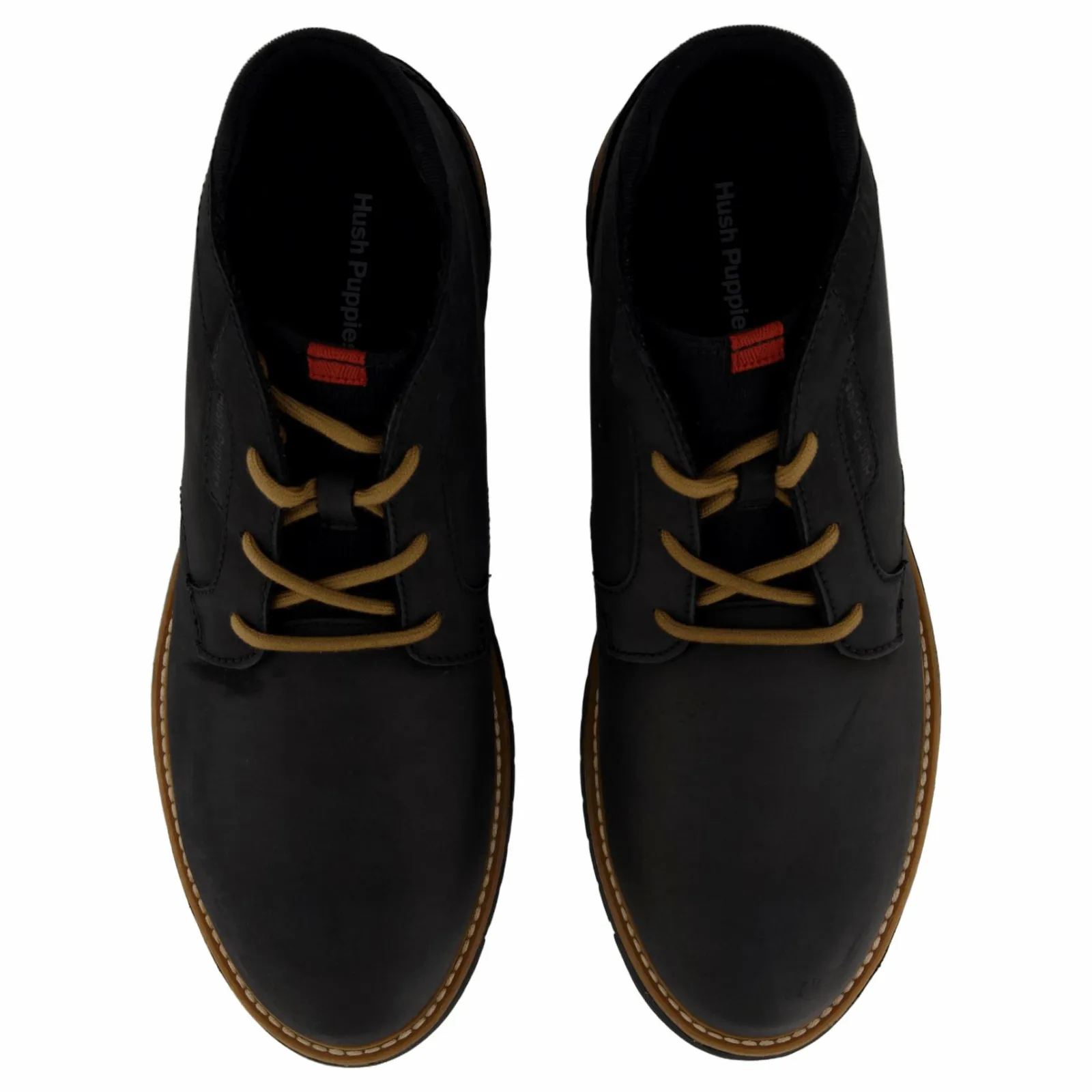 Hush Puppies Jenson Chukka Bold Black Nubuck