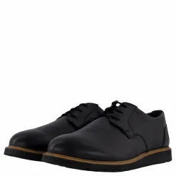 Hush Puppies Jenson Oxford Bold Black Leather
