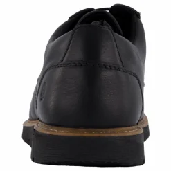 Hush Puppies Jenson Oxford Bold Black Leather