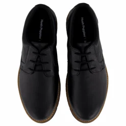 Hush Puppies Jenson Oxford Bold Black Leather