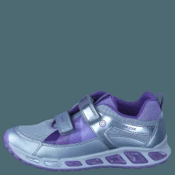 Barn Geox Jr Shuttle Silver/lilac