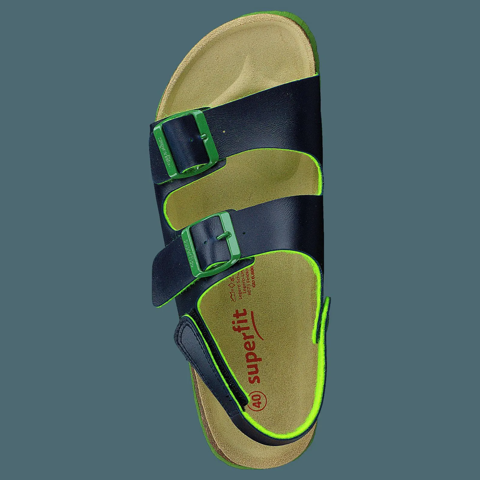 Barn Superfit Korkis Sandal Back-strap Blue