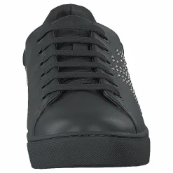 Emporio Armani Lace Up Sneaker B168 Black+silver