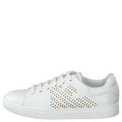Emporio Armani Lace Up Sneaker R579 White+gold