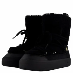 Tommy Hilfiger Lace-up Faux Shearling Snowboo Black