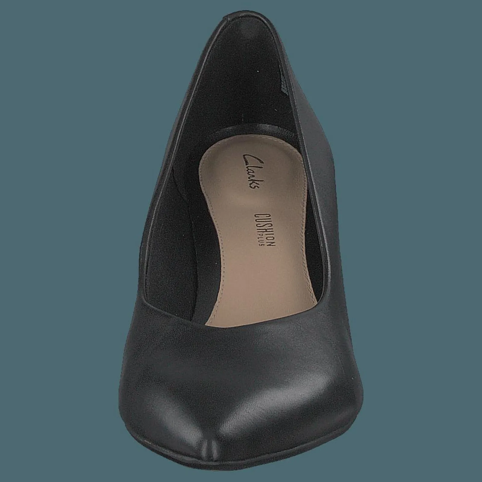 Clarks Laina55 Court Black Leather