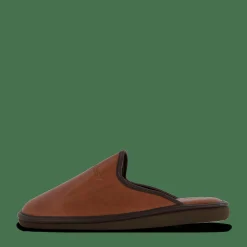 Hush Puppies Leather Slipper Cognac