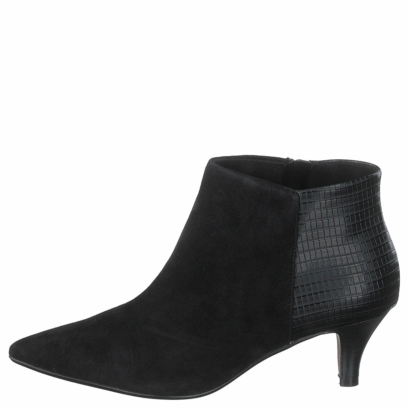 Clarks Linvale Sea Black Suede/croc Synth Combi