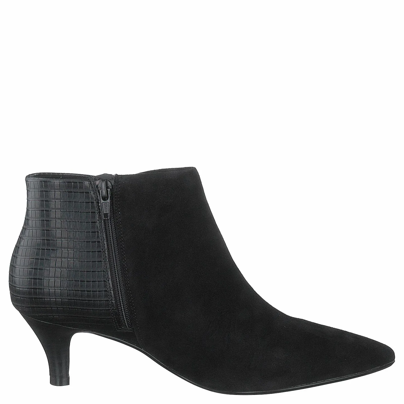 Clarks Linvale Sea Black Suede/croc Synth Combi