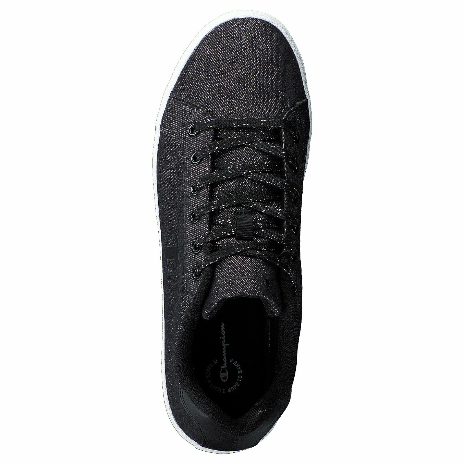 Champion Low Cut Shoe Alex Glitter Black Beauty