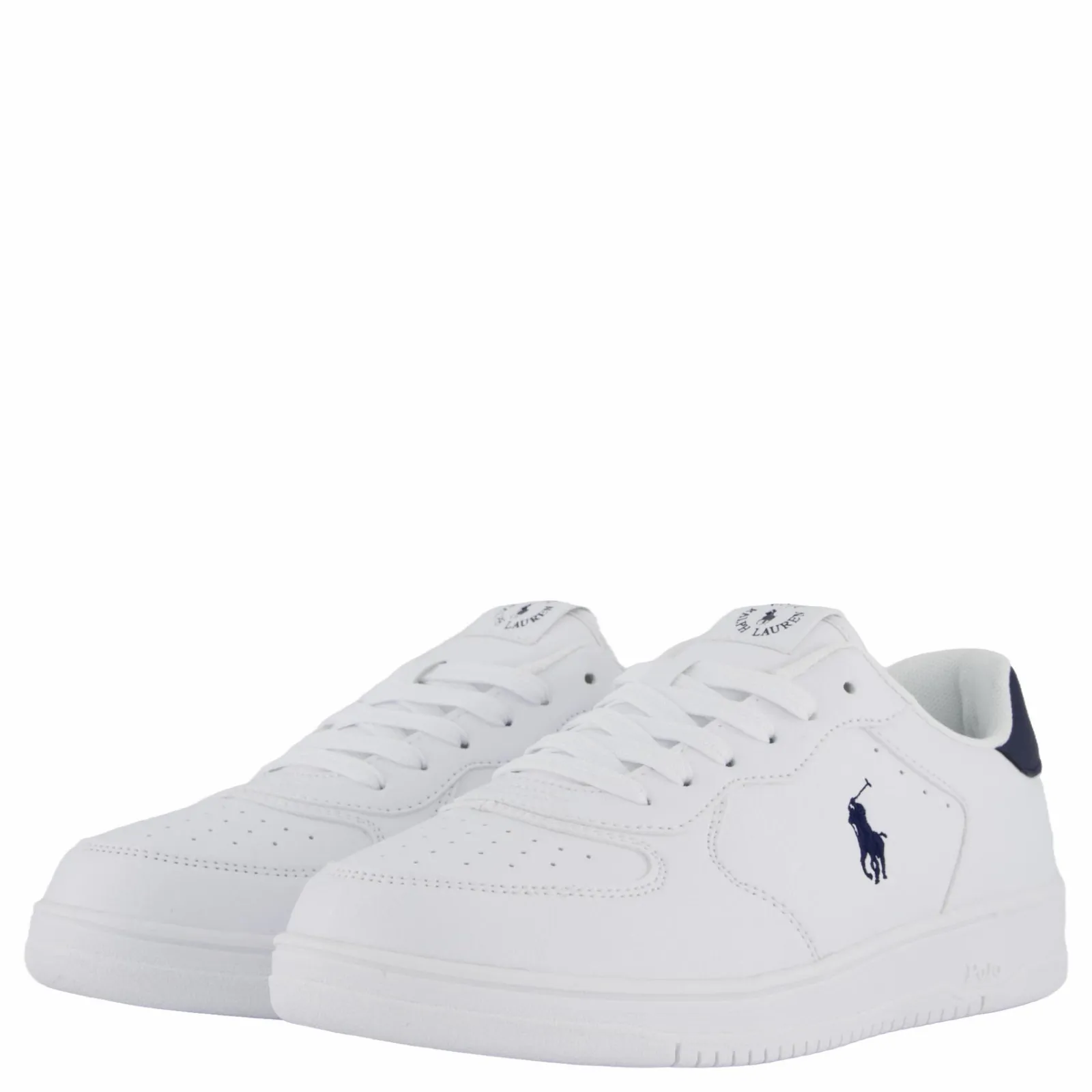 Barn Ralph Lauren Junior Masters Court J-white / Navy Tumbled