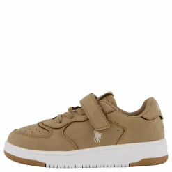 Barn Ralph Lauren Junior Masters Court Ps C-khaki Super Suede/cream Pp