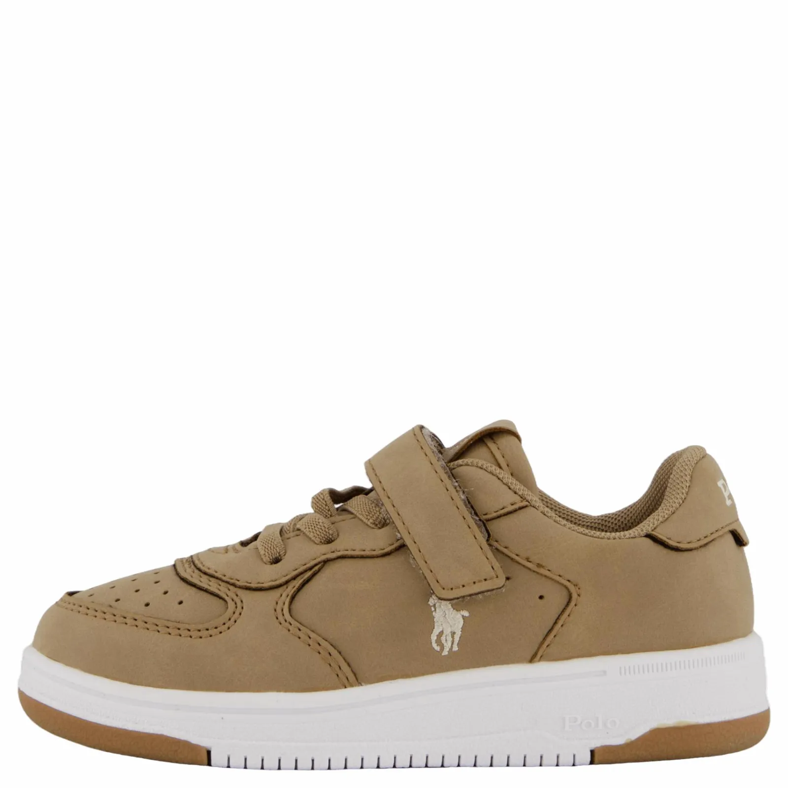 Barn Ralph Lauren Junior Masters Court Ps C-khaki Super Suede/cream Pp