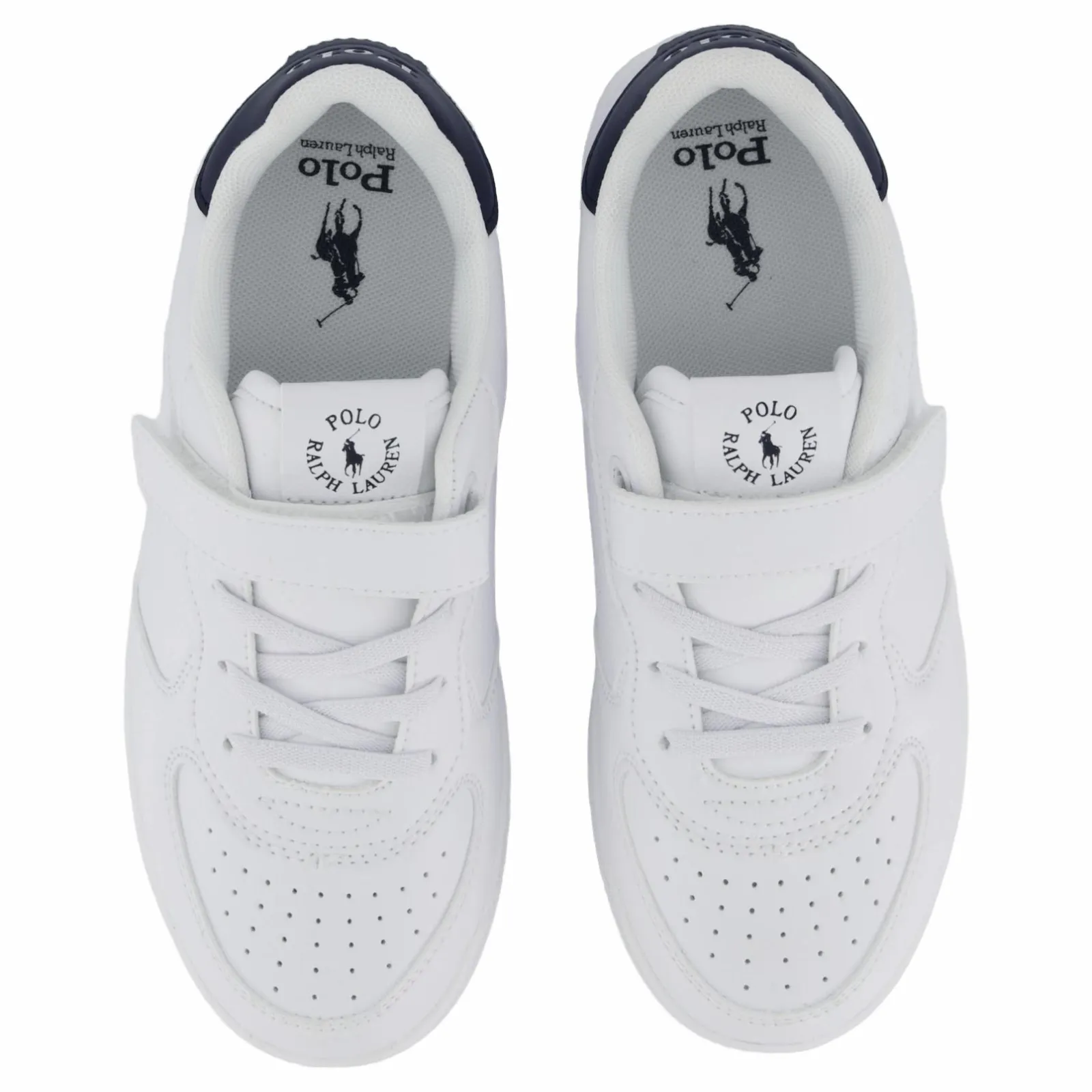 Barn Ralph Lauren Junior Masters Court Ps C-'white / Navy Tumbled