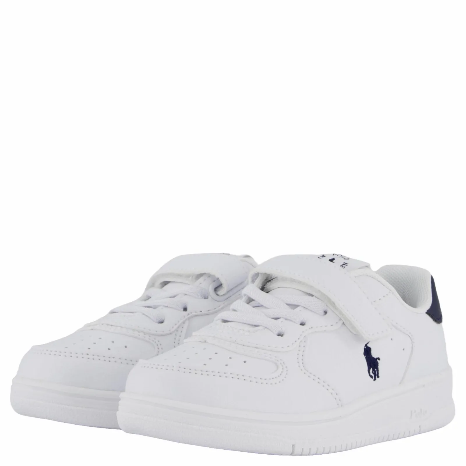Barn Ralph Lauren Junior Masters Court Ps T-'white / Navy Tumbled