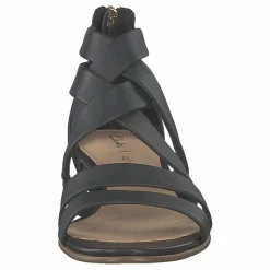 Clarks Mena Silk Black Leather