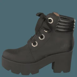 Johnny Bulls Mid Lace Boot Black/silver