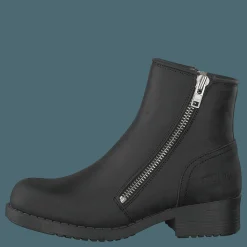Johnny Bulls Mid Zip Boot Warm Lining Black/shiny Silver