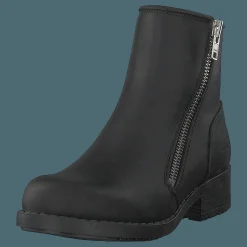 Johnny Bulls Mid Zip Boot Warm Lining Black/shiny Silver