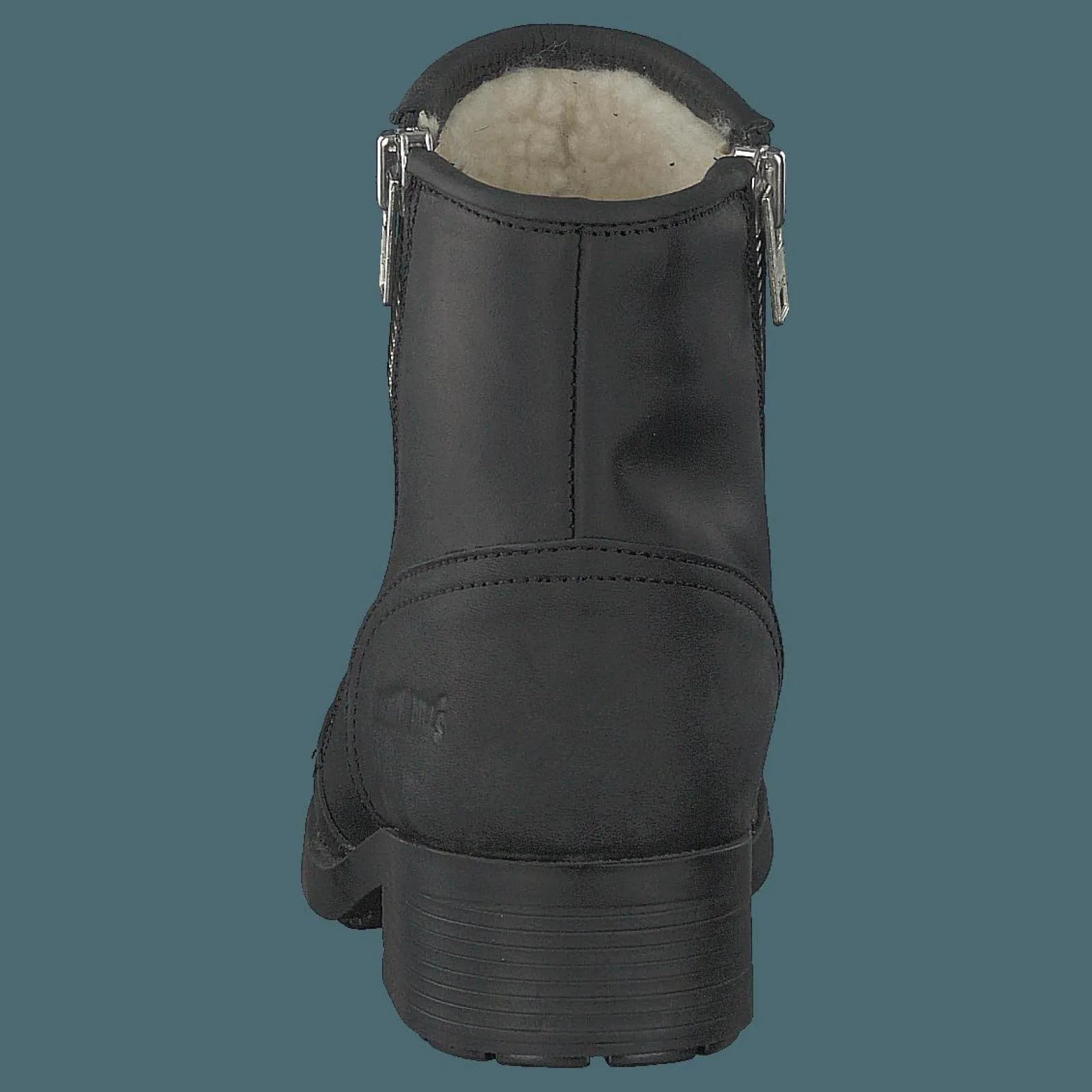 Johnny Bulls Mid Zip Boot Warm Lining Black/shiny Silver