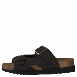 Scholl Moldava Wg Ad Oiled Leather Dk Brown/rose Gold