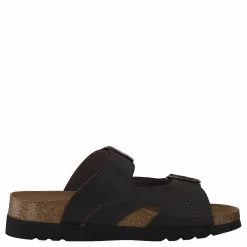 Scholl Moldava Wg Ad Oiled Leather Dk Brown/rose Gold