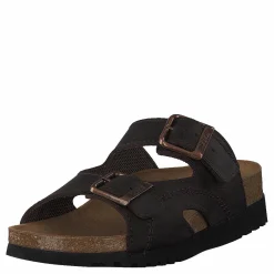 Scholl Moldava Wg Ad Oiled Leather Dk Brown/rose Gold