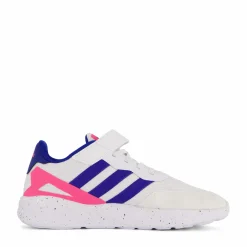 Barn adidas Nebzed Elastic Lace Top Strap Shoes Cloud White / Royal Blue / Lucid Pink
