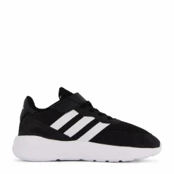 Barn adidas Nebzed Elastic Lace Top Strap Shoes Core Black / Cloud White / Cloud White
