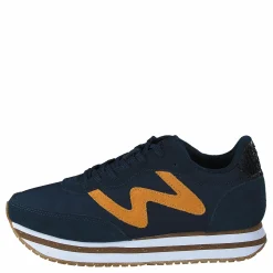 Woden Olivia Plateau Ii Navy/autumn Blaze