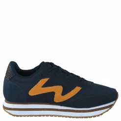Woden Olivia Plateau Ii Navy/autumn Blaze