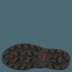 Polo Ralph Lauren Oslo Waterproof Suede & Oxford Boot Chocolate Brown/Rl2000 Red