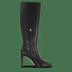 Lauren Ralph Lauren Page Burnished Leather Tall Boot Black
