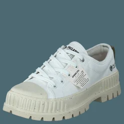 Palladium Pallashock Lo Org Star White