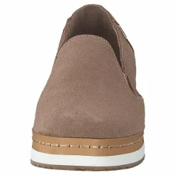Toms Palma Leather Wrap Taupe Grey Suede