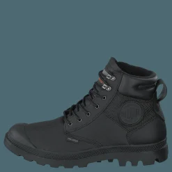 Palladium Pampa Shield Wp+ Lth Black