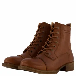Ten Points Pandora Laced Boots Cognac