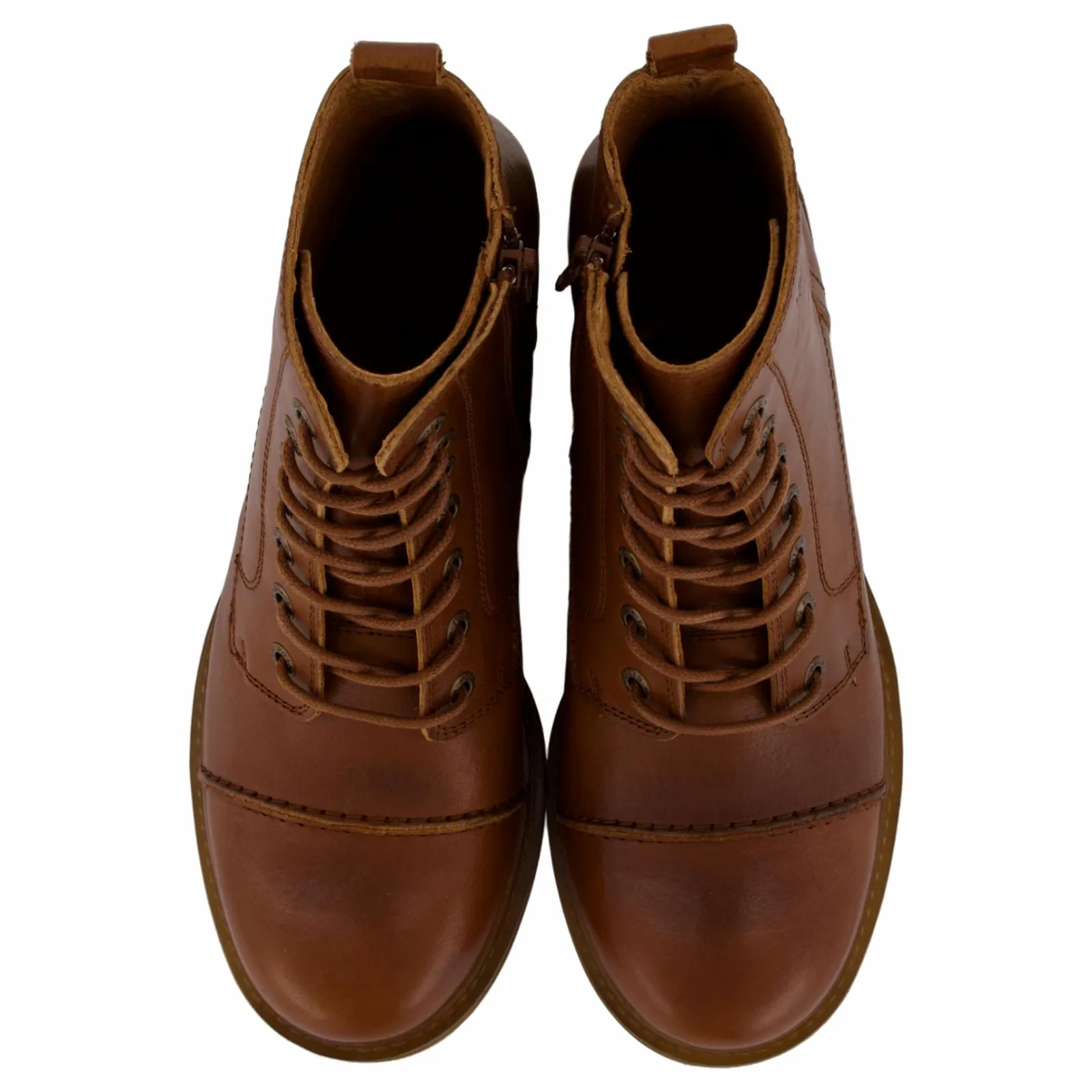 Ten Points Pandora Laced Boots Cognac