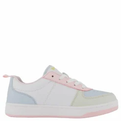 Barn Ralph Lauren Junior Polo Court Ii C-white Tumbled/lt Pink/lt Blu