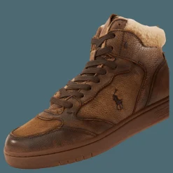 Polo Ralph Lauren Polo Crt Hgh-sneakers-low Top Brown