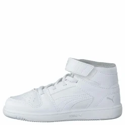 Barn Puma Rebound Layup Sl V Inf White- Black-gray Violet