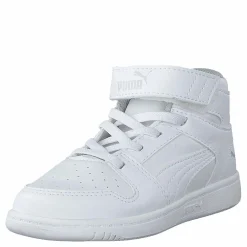 Barn Puma Rebound Layup Sl V Inf White- Black-gray Violet