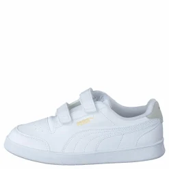 Barn Puma Shuffle V Ps White-grayviolet-teamgold