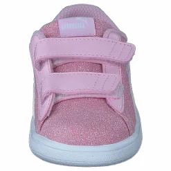 Barn Puma Smash V2 Glitz Glam V Inf Pearl Pink- White