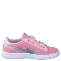 Barn Puma Smash V2 Glitz Glam V Ps Almond Blossom- Silver