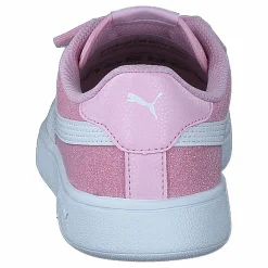 Barn Puma Smash V2 Glitz Glam V Ps Pearl Pink- White