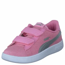 Barn Puma Smash V2 Glitz Glam V Ps Prism Pink- Silver