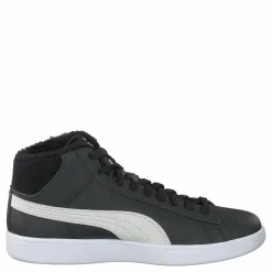 Barn Puma Smash V2 Mid L Fur Jr Black- White